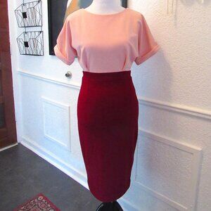 Alexia Admor Pink and Burgundy Dress XS